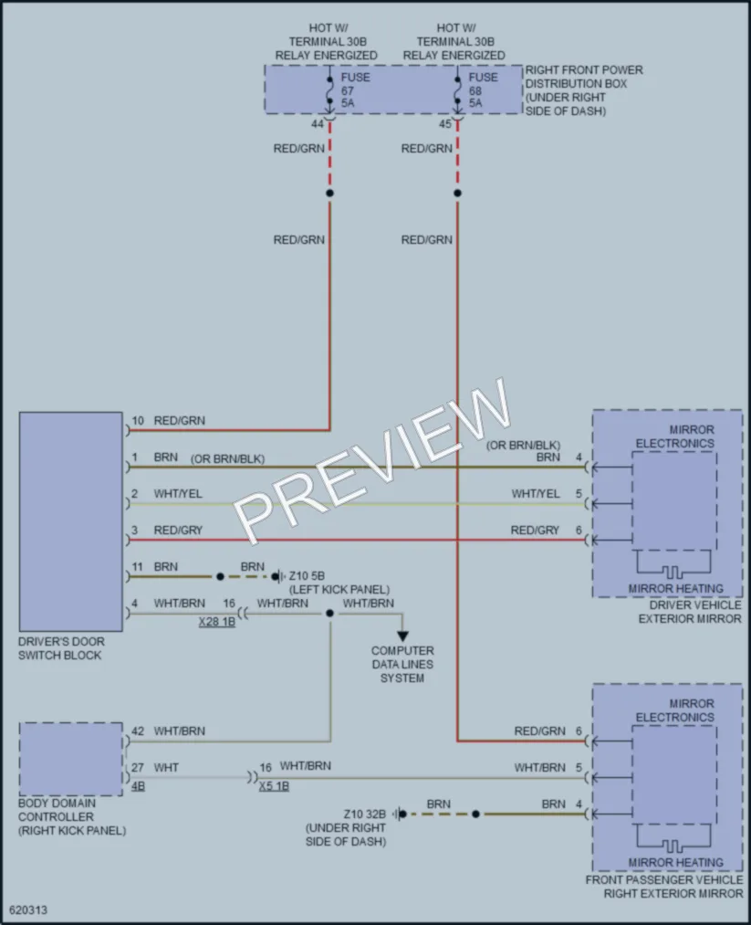 2018 BMW 540i Defoggers wiring diagram preview