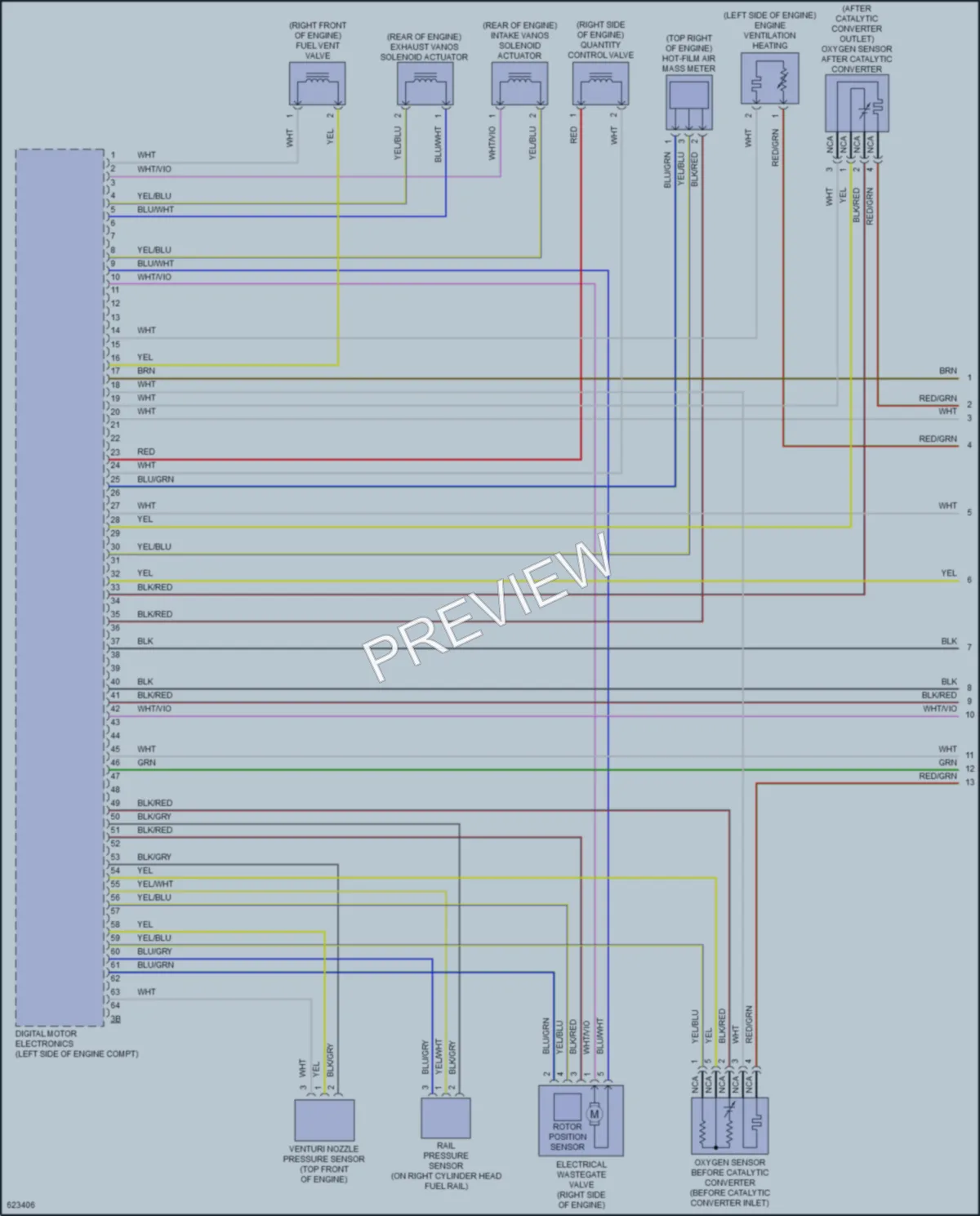 2018 BMW 540i Engine Performance wiring diagram preview
