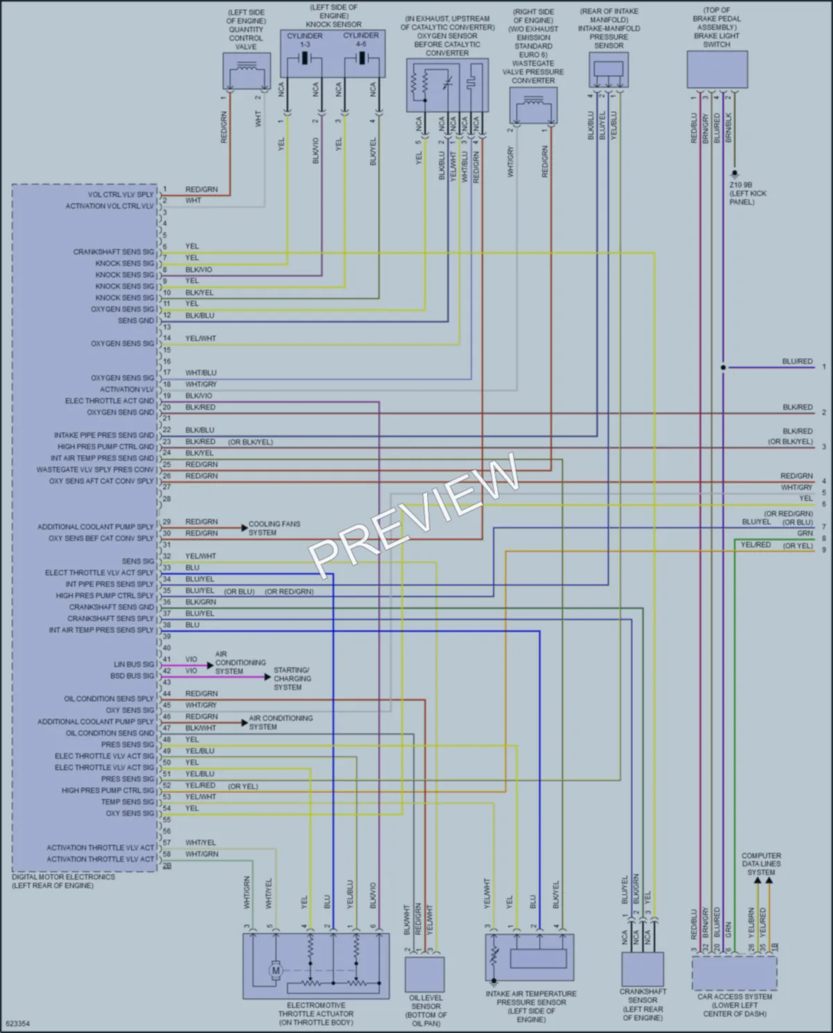 2018 BMW 640i Engine Performance wiring diagram preview