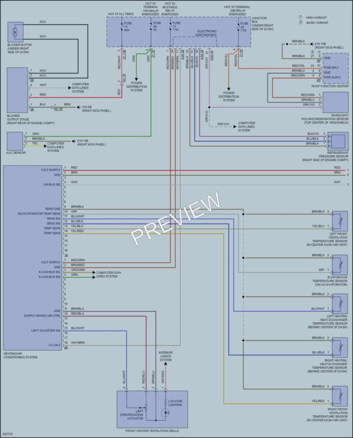 2018 BMW 640iGranCoupe Air Conditioning wiring diagram preview