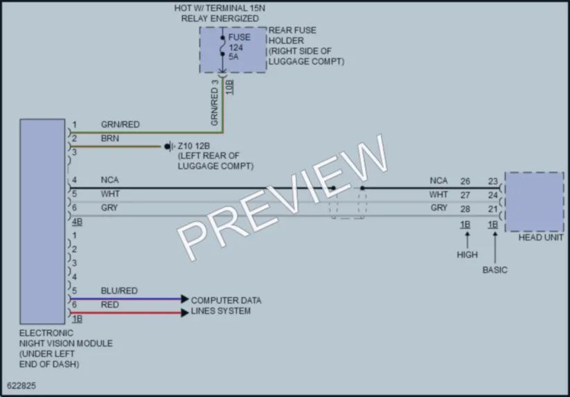 2018 BMW 640iGranCoupe Instrument Cluster wiring diagram preview