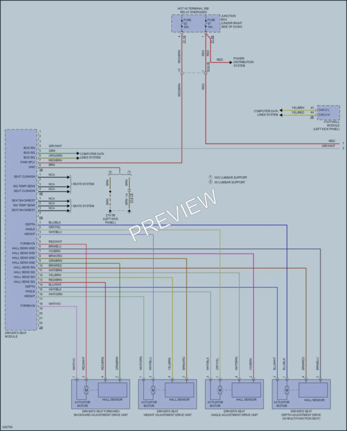 2018 BMW 640iGranCoupe Memory Systems wiring diagram preview
