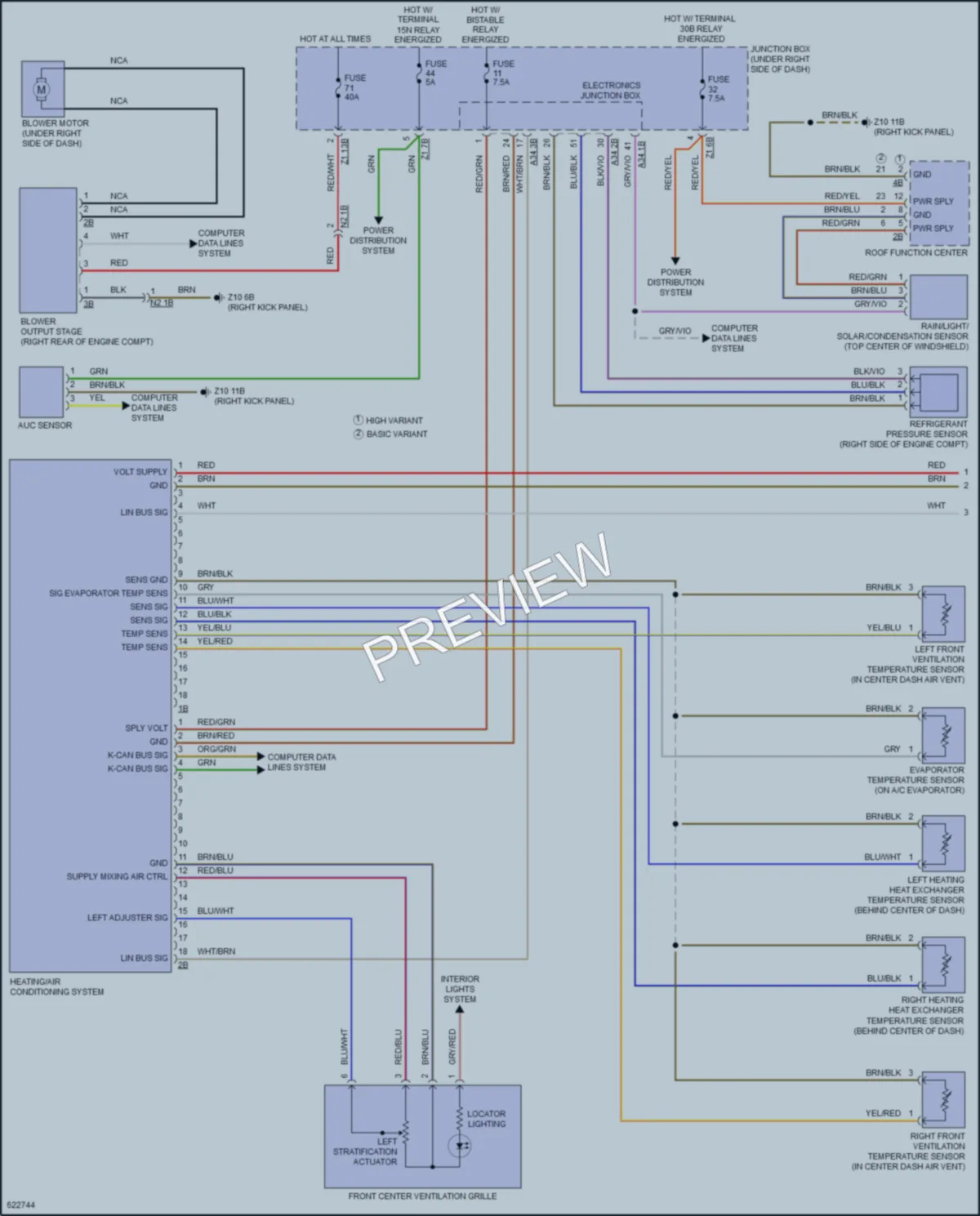 2018 BMW 650iGranCoupe Air Conditioning wiring diagram preview