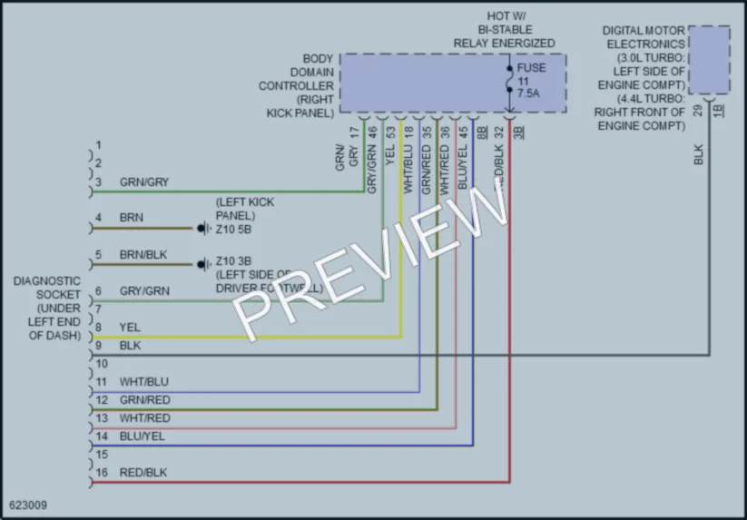 2018 BMW 740i Computer Data Lines wiring diagram preview