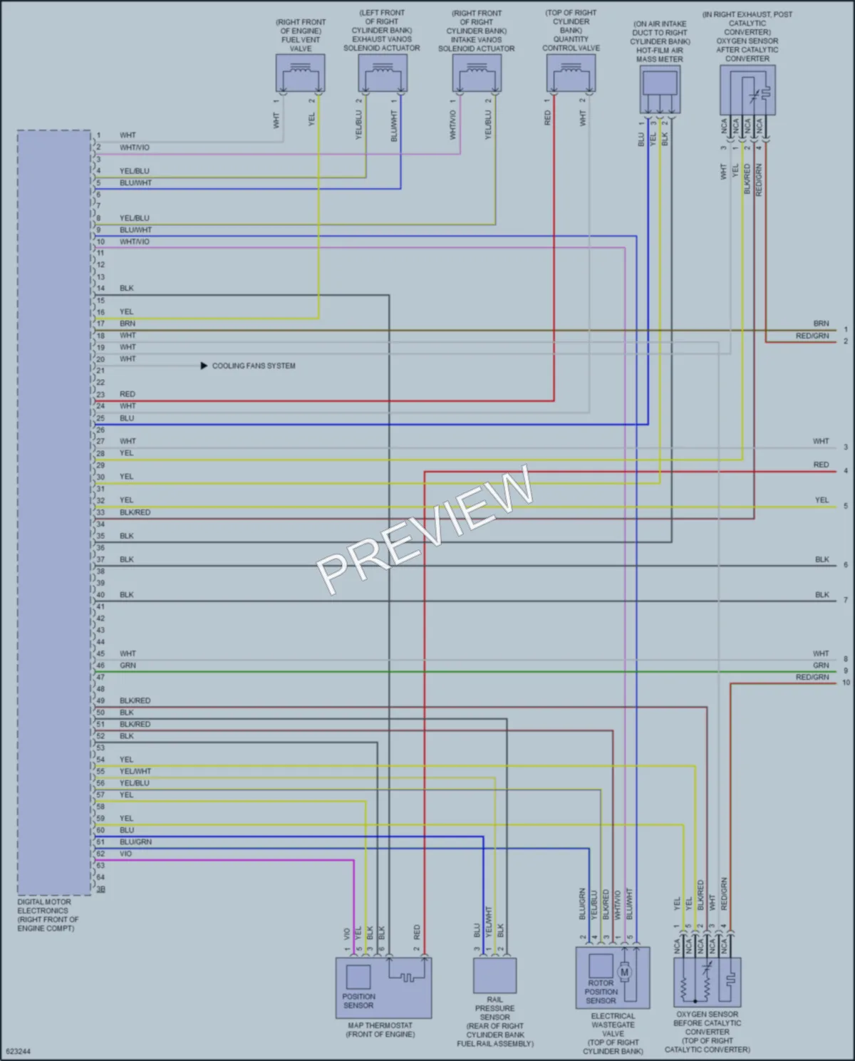 2018 BMW 750i Engine Performance wiring diagram preview