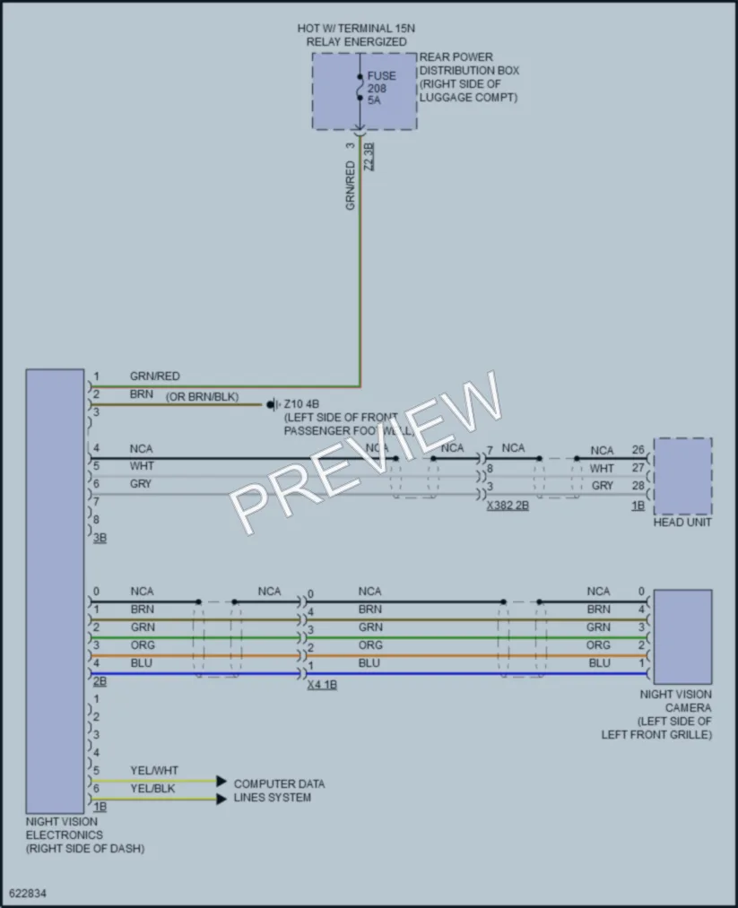 2018 BMW 750i Instrument Cluster wiring diagram preview