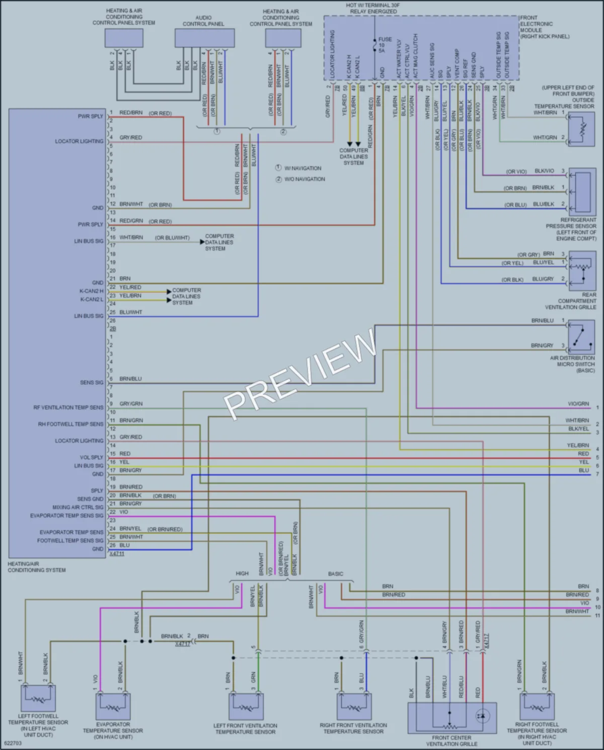 2018 BMW M2 Air Conditioning wiring diagram preview