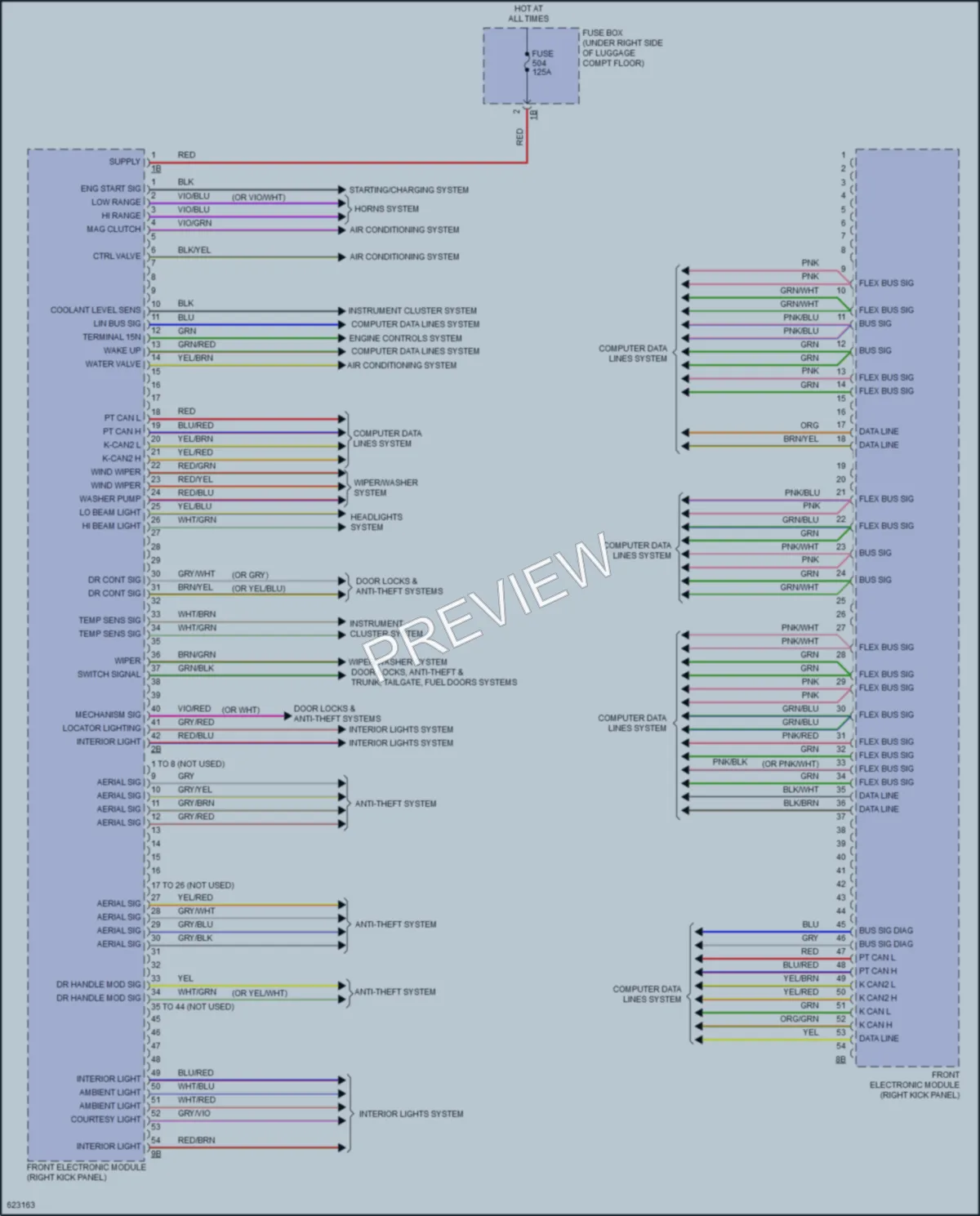 2018 BMW M2 Body Control Modules wiring diagram preview