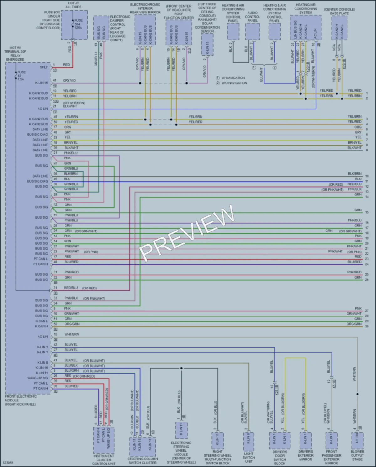 2018 BMW M2 Computer Data Lines wiring diagram preview
