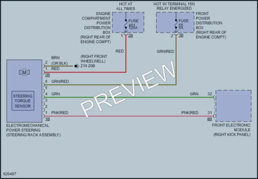 2018 BMW M2 Electronic Power Steering wiring diagram preview
