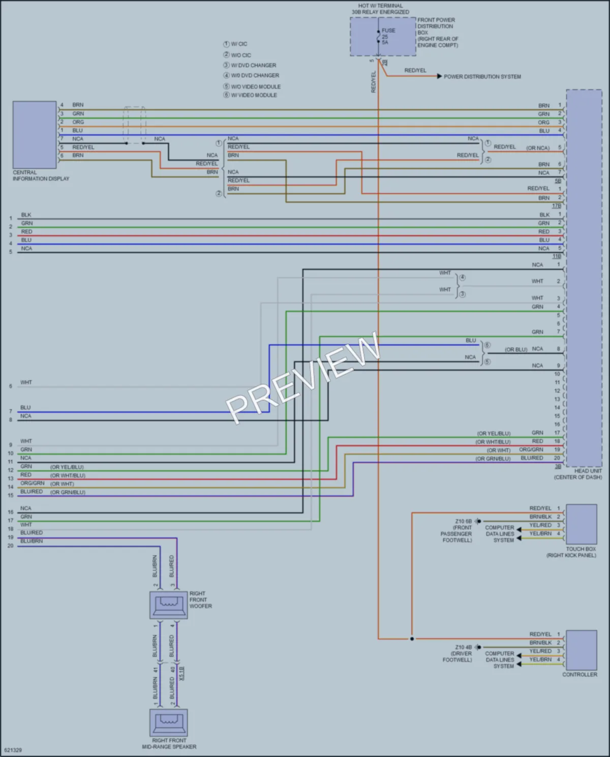 2018 BMW M240i Radio wiring diagram preview