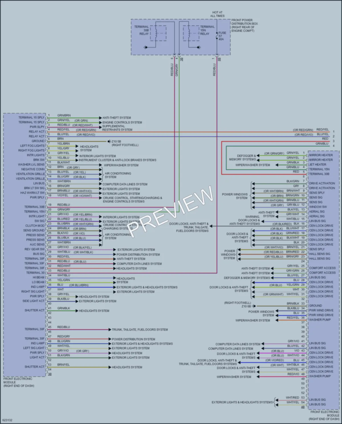 2018 BMW M3 Body Control Modules wiring diagram preview