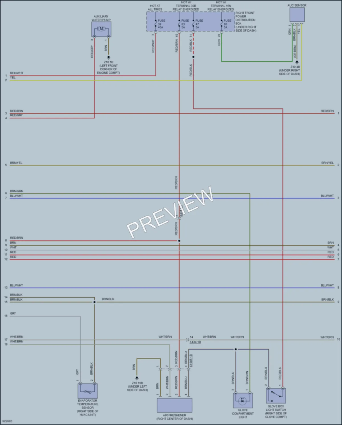 2018 BMW M550i Air Conditioning wiring diagram preview