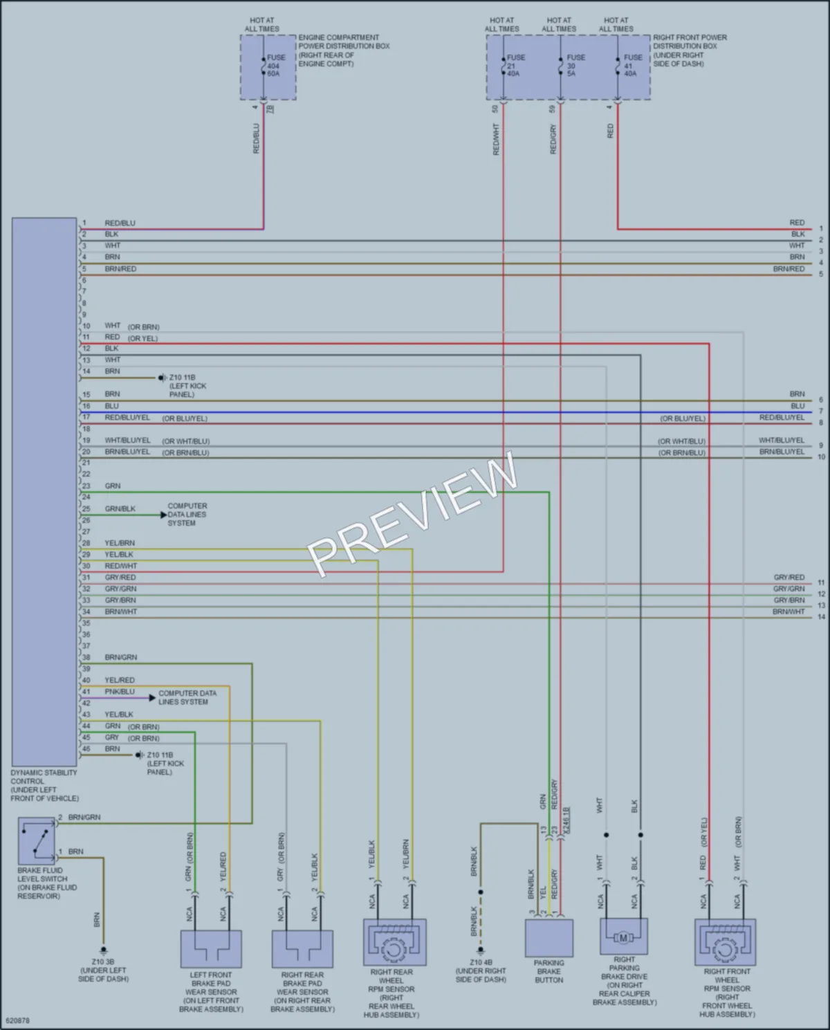 2018 BMW M550i Anti Lock Brakes wiring diagram preview