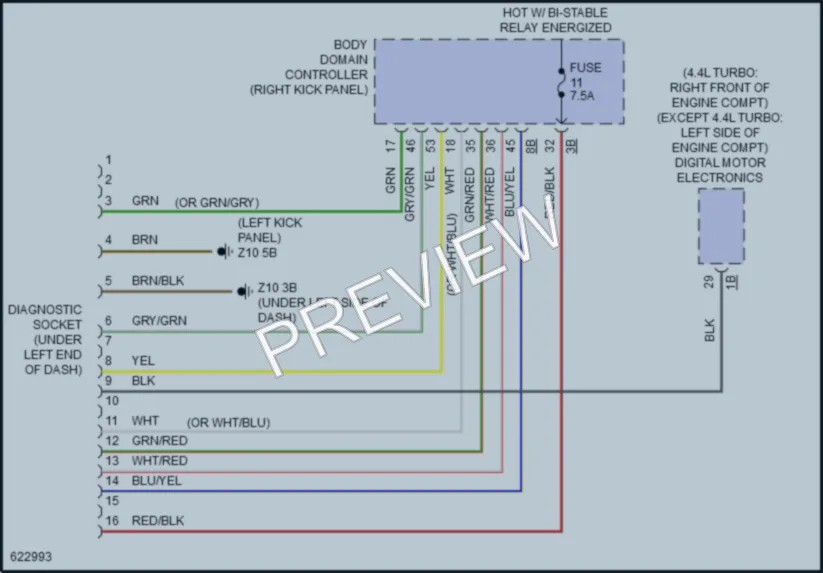 2018 BMW M550i Computer Data Lines wiring diagram preview