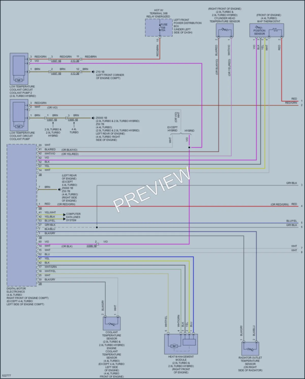 2018 BMW M550i Cooling Fan wiring diagram preview