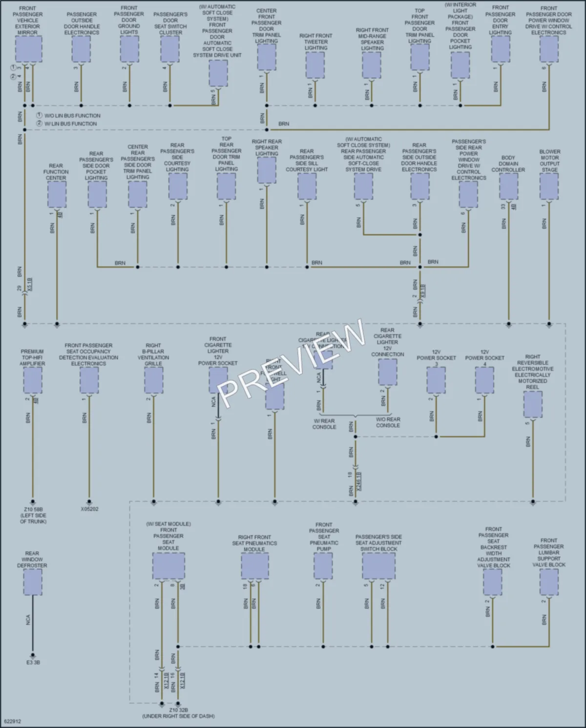 2018 BMW M550i Ground Distribution wiring diagram preview