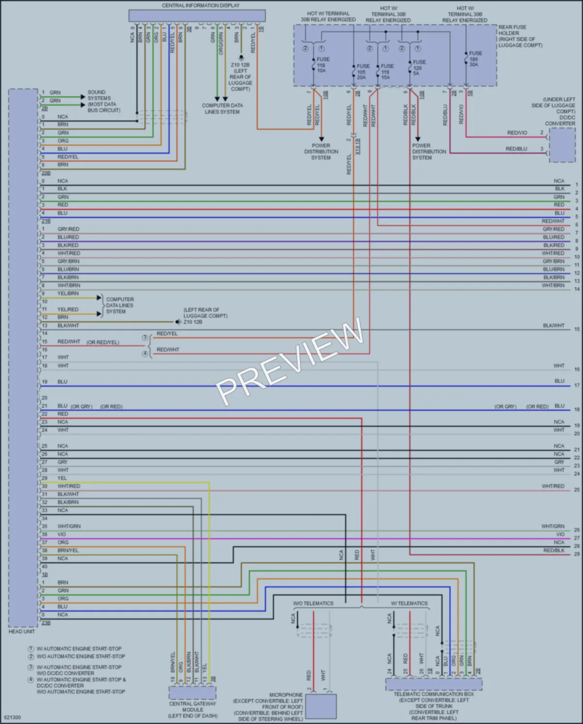 2018 BMW M6 Radio wiring diagram preview