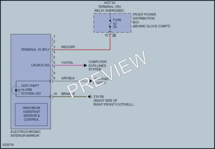 2018 BMW X1 Power Mirrors wiring diagram preview