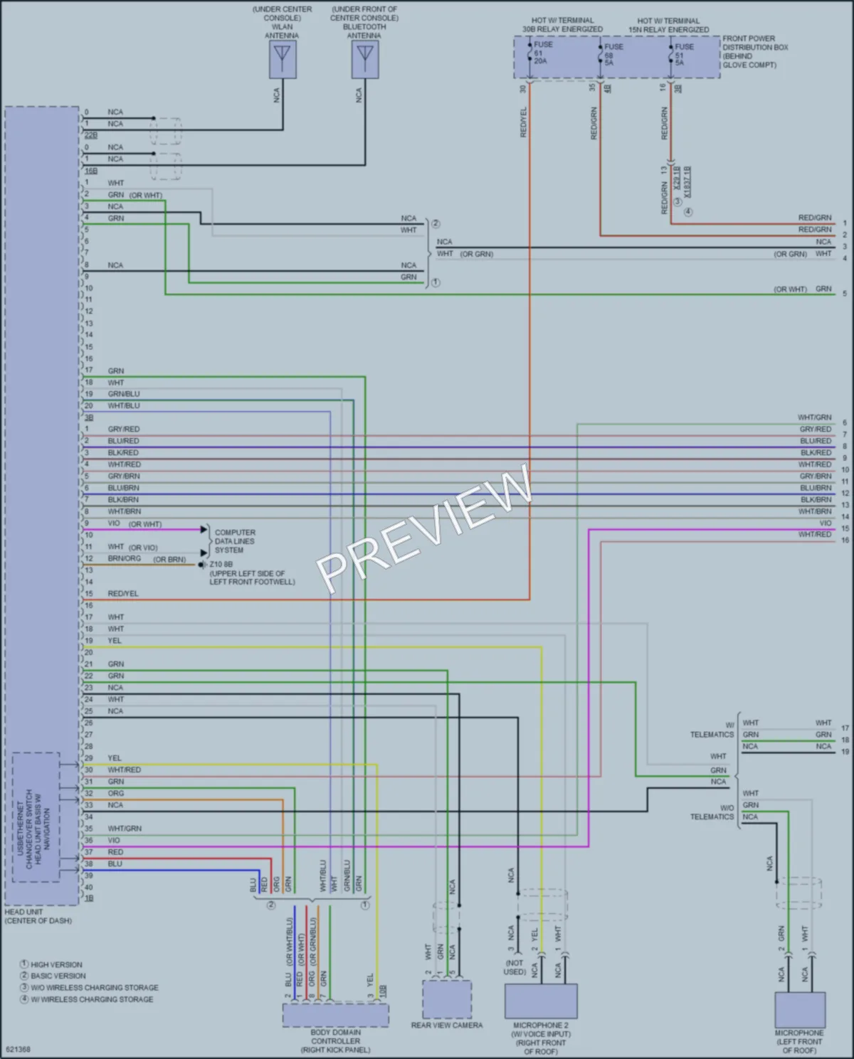 2018 BMW X1 Radio wiring diagram preview