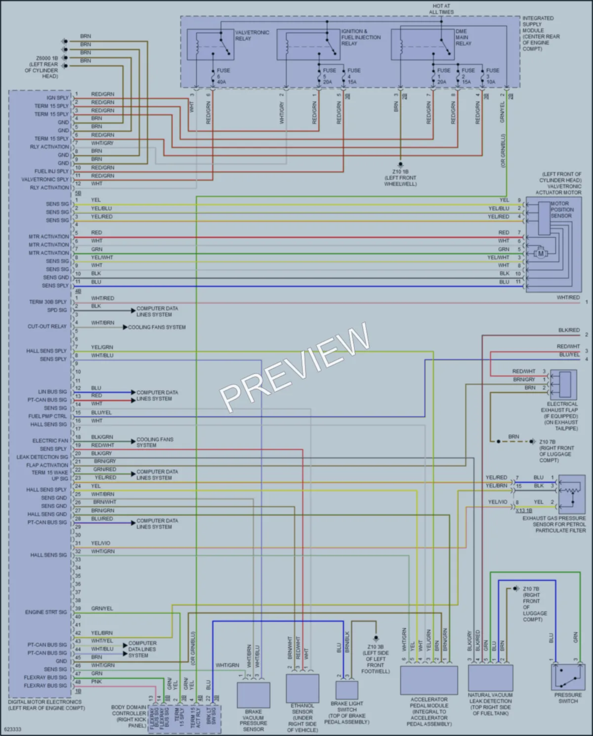 2018 BMW X2 Engine Performance wiring diagram preview