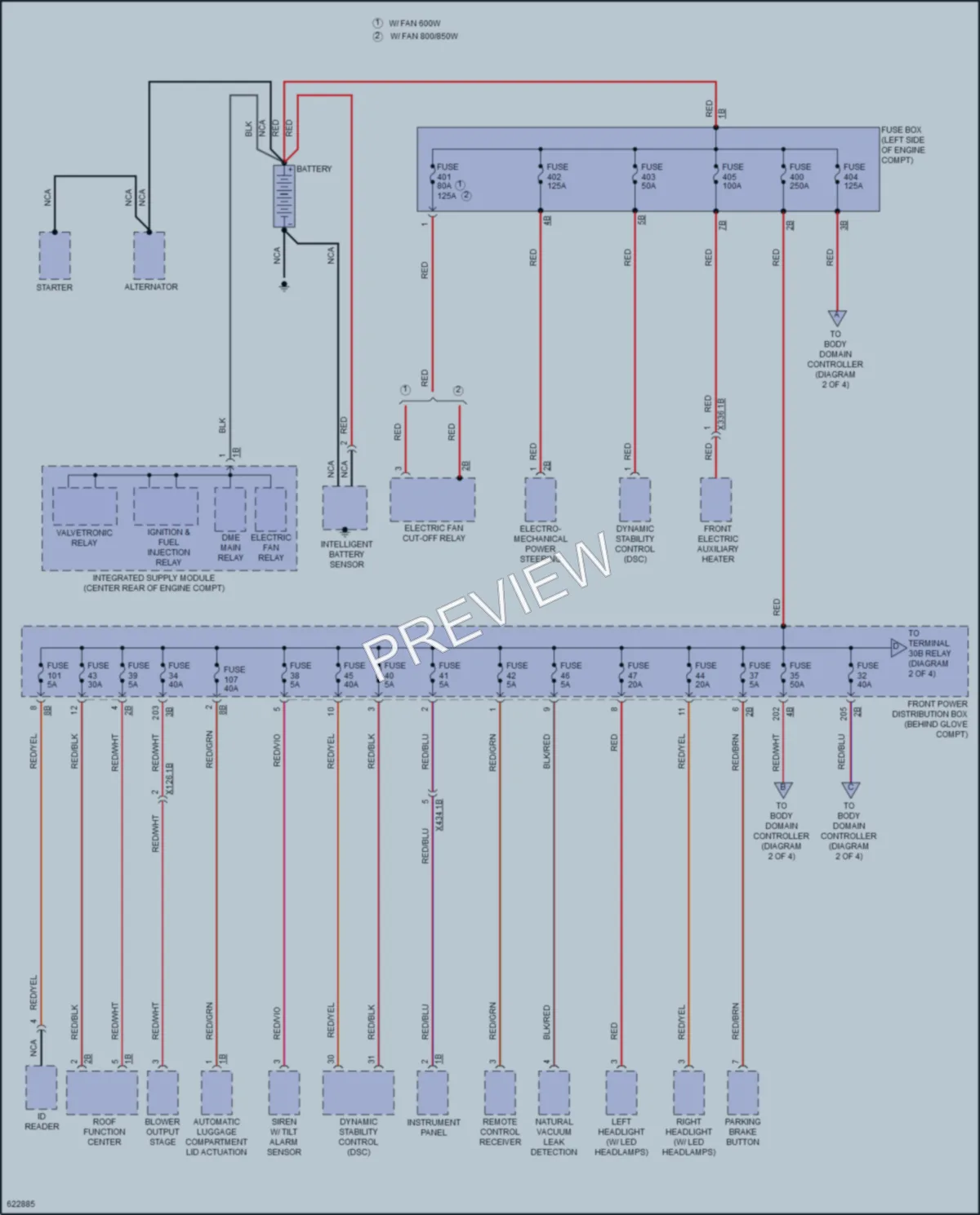 2018 BMW X2 Power Distribution wiring diagram preview