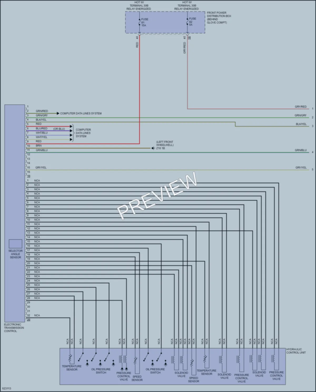 2018 BMW X2 Transmission wiring diagram preview
