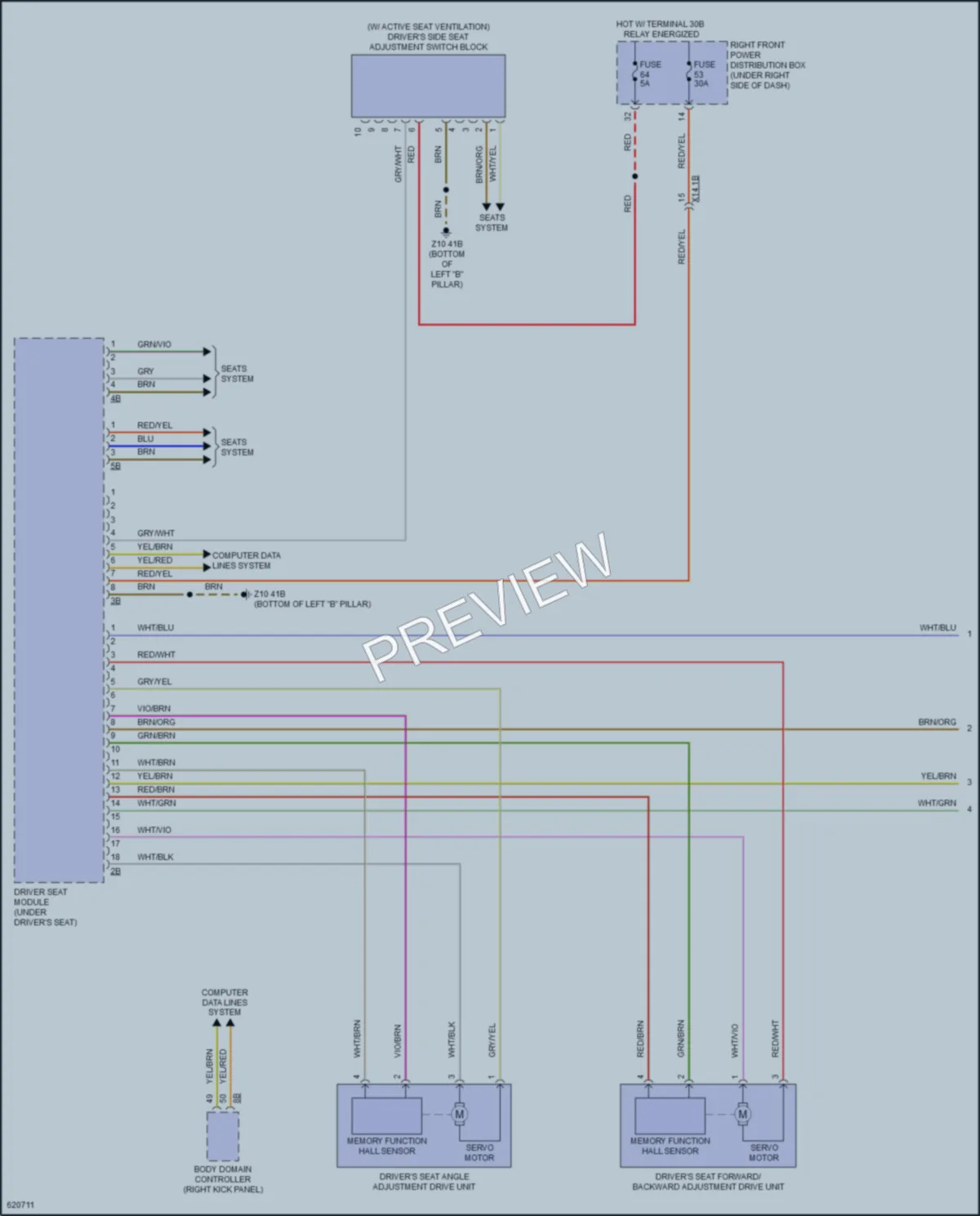 2018 BMW X3 Memory Systems wiring diagram preview