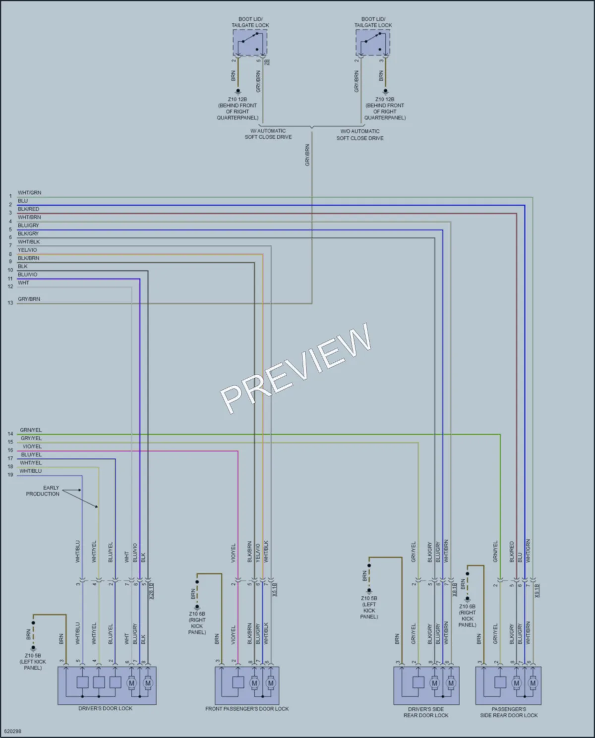 2018 BMW X4 Anti Theft wiring diagram preview