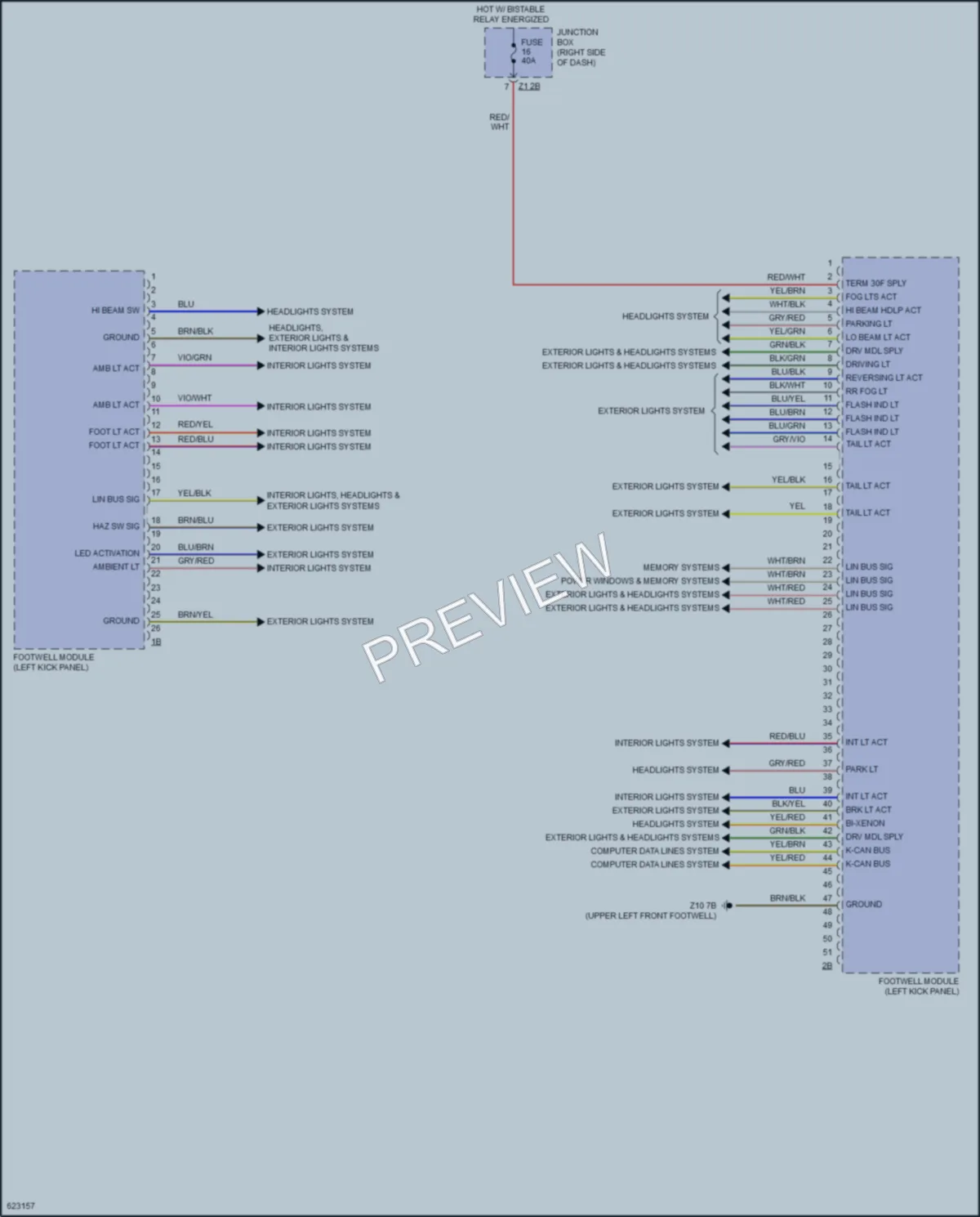 2018 BMW X4 Body Control Modules wiring diagram preview