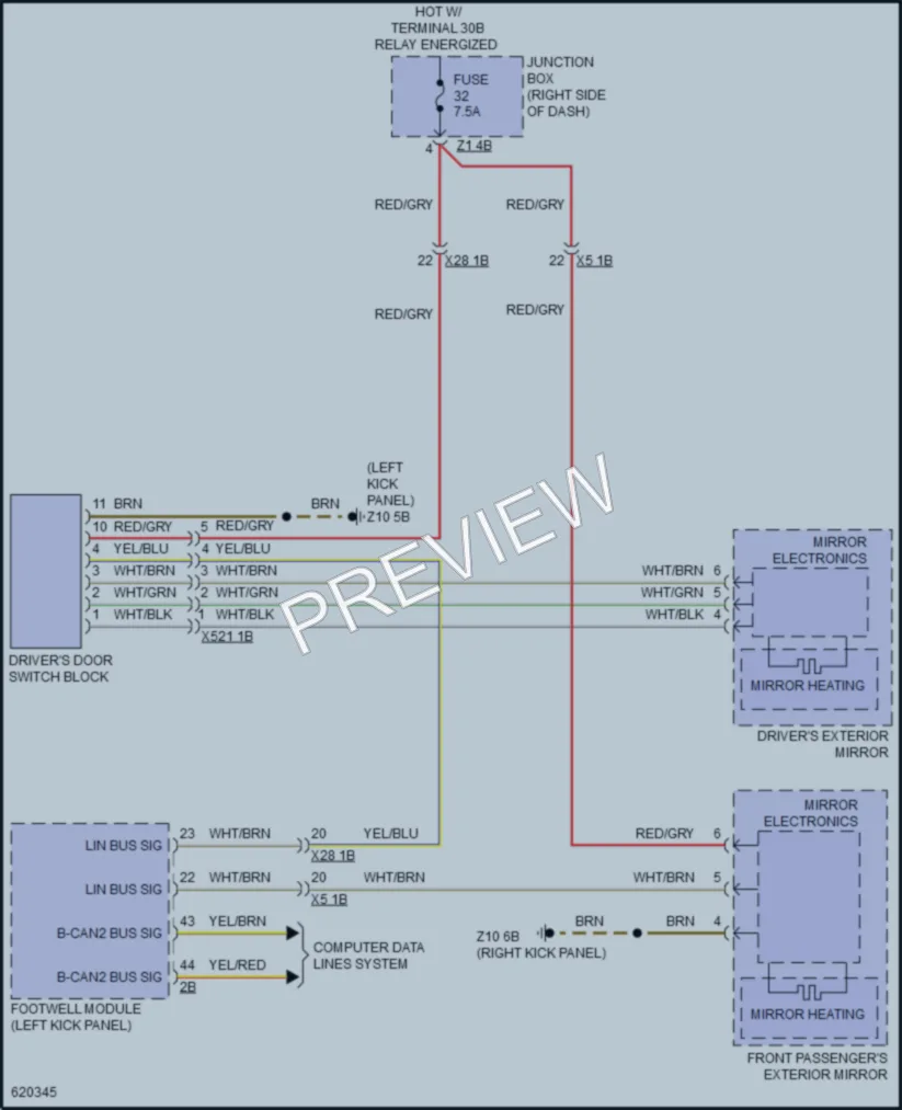 2018 BMW X4 Defoggers wiring diagram preview