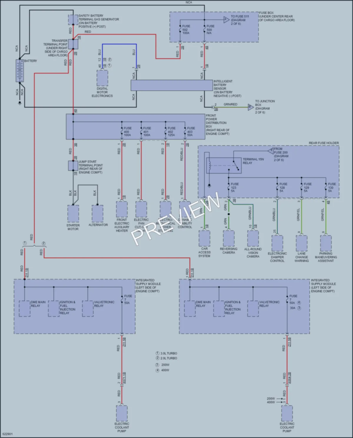 2018 BMW X4 Power Distribution wiring diagram preview