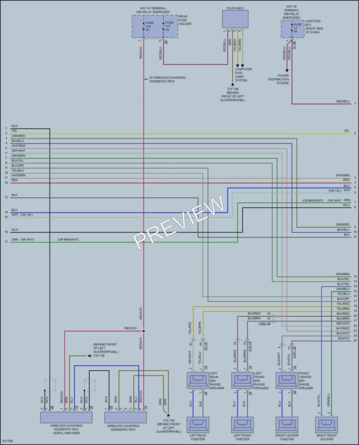 2018 BMW X4 Radio wiring diagram preview