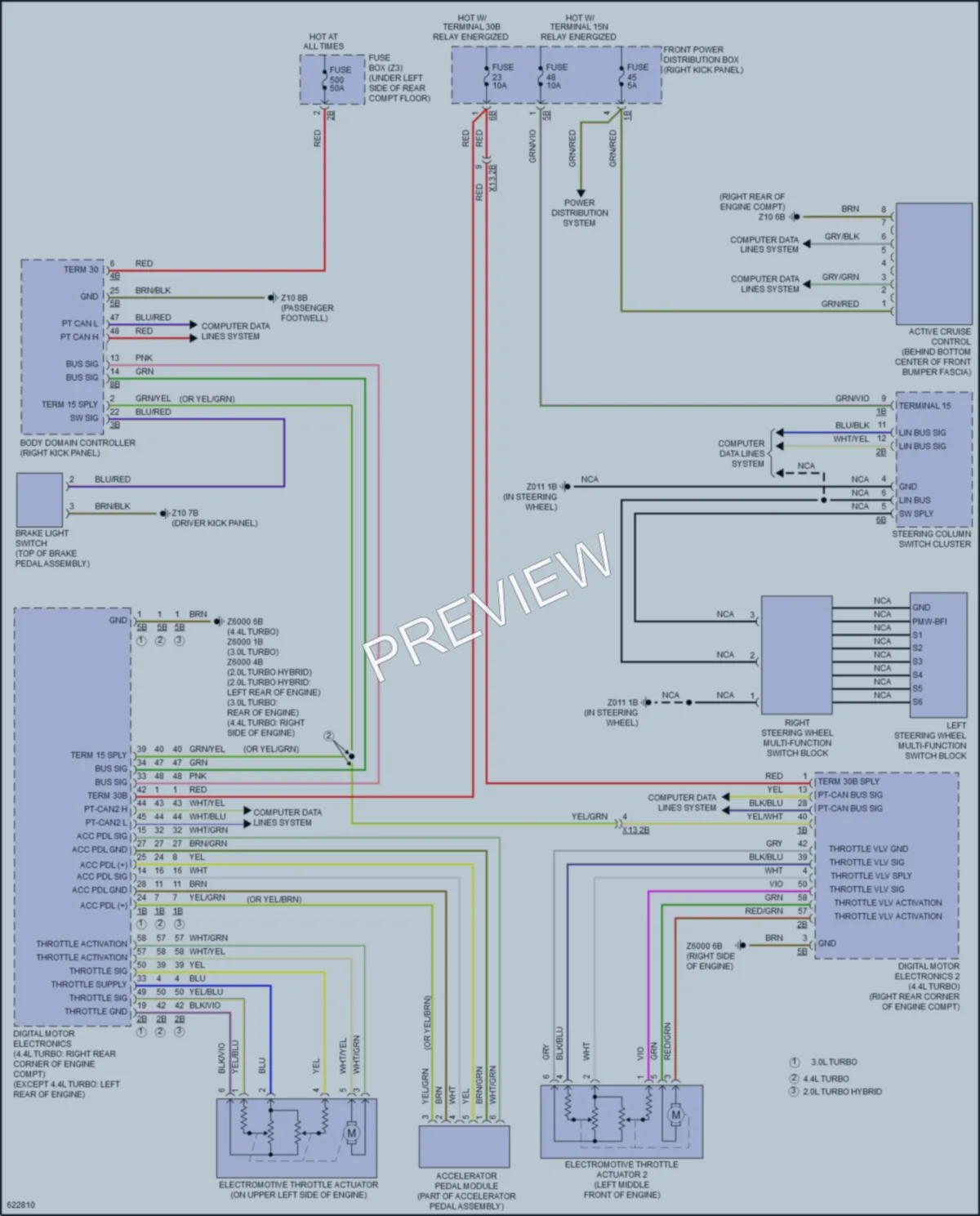 2018 BMW X5 Cruise Control wiring diagram preview