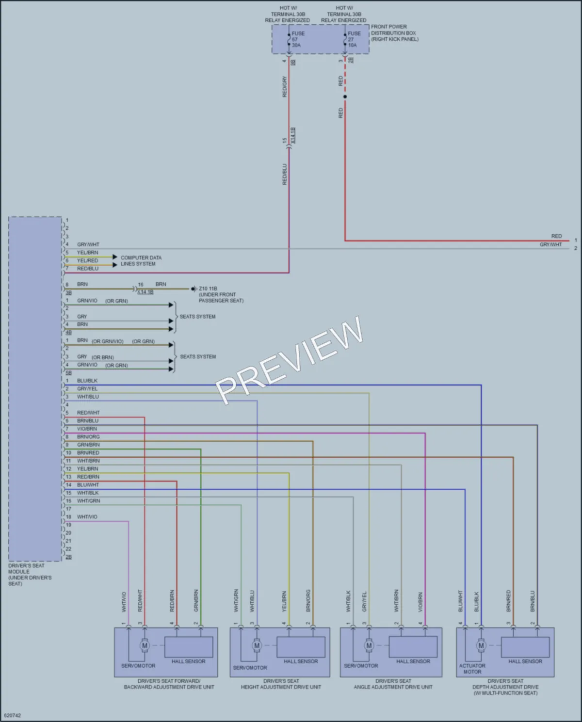 2018 BMW X5 Memory Systems wiring diagram preview