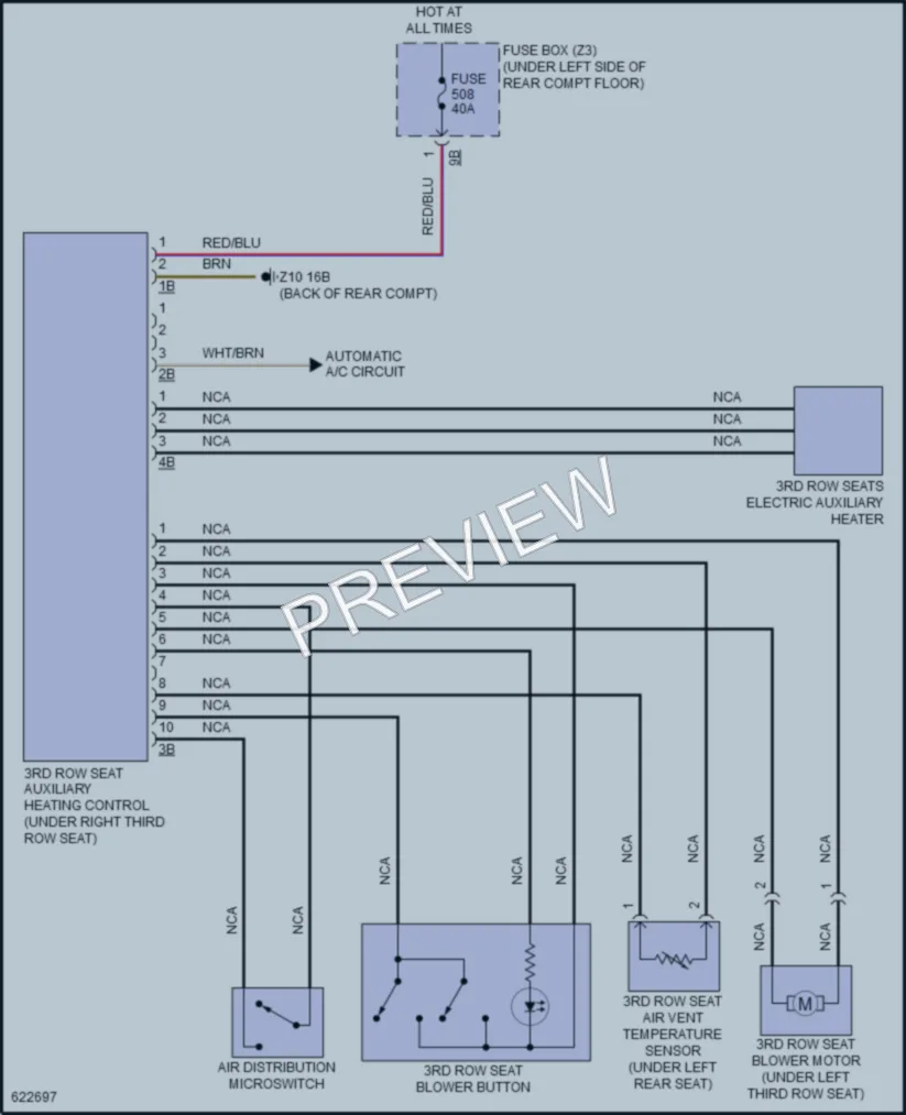 2018 BMW X5M Air Conditioning wiring diagram preview