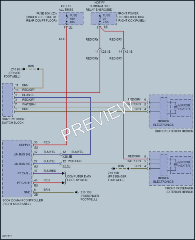2018 BMW X5M Defoggers wiring diagram preview