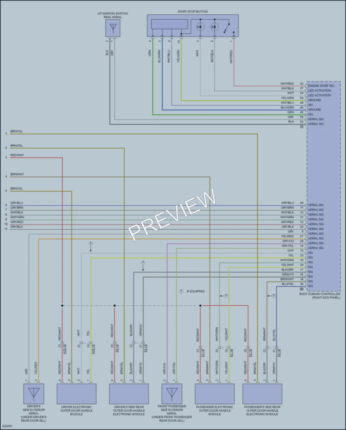 2018 BMW X6 Anti Theft wiring diagram preview