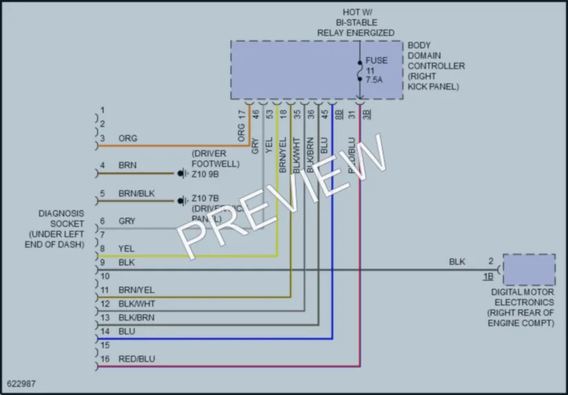 2018 BMW X6 Computer Data Lines wiring diagram preview