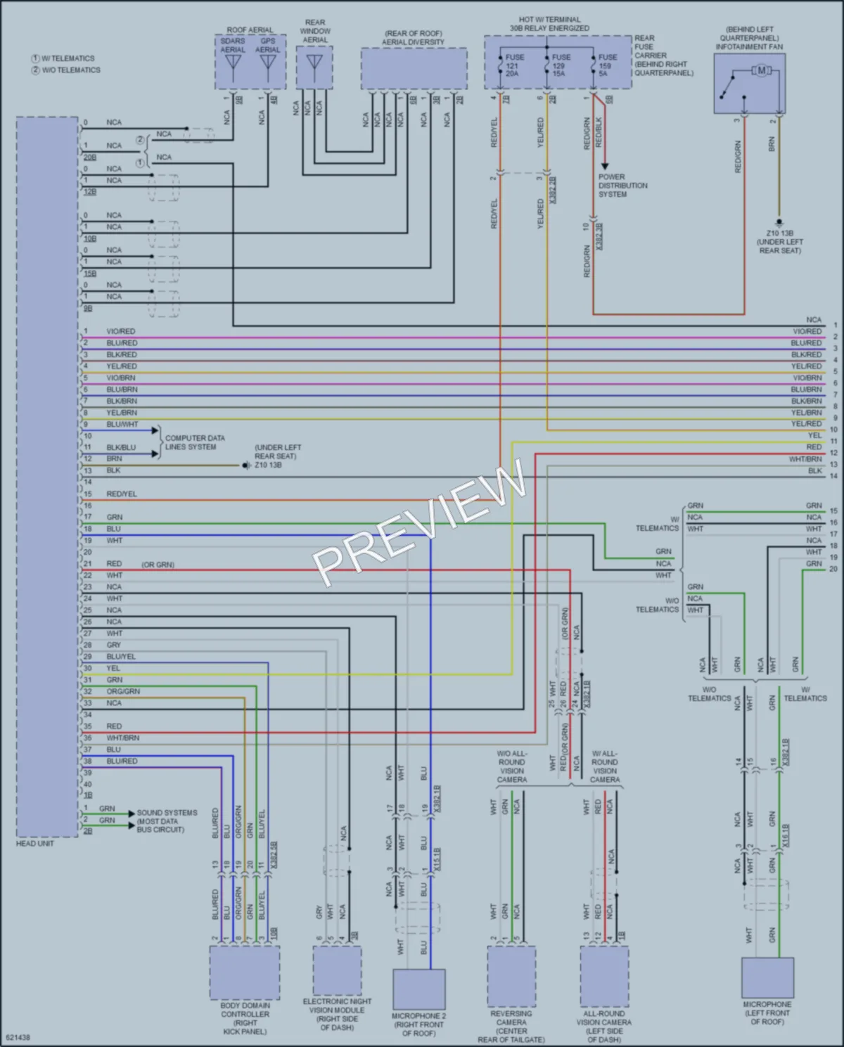 2018 BMW X6 Radio wiring diagram preview