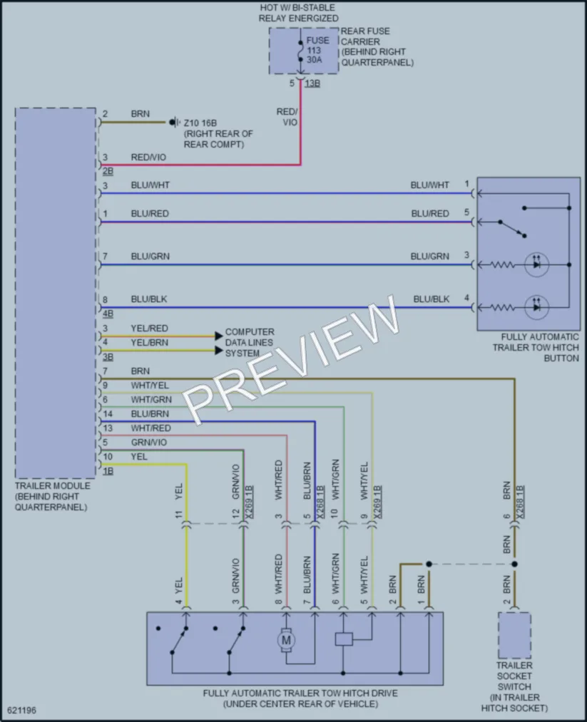 2018 BMW X6M Active Bodyworks wiring diagram preview