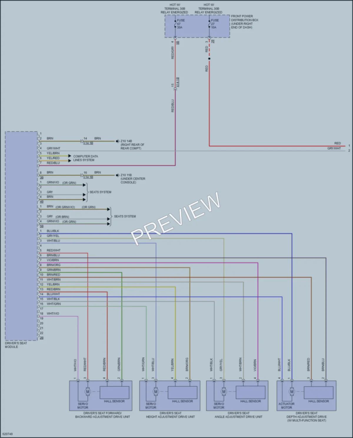 2018 BMW X6M Memory Systems wiring diagram preview