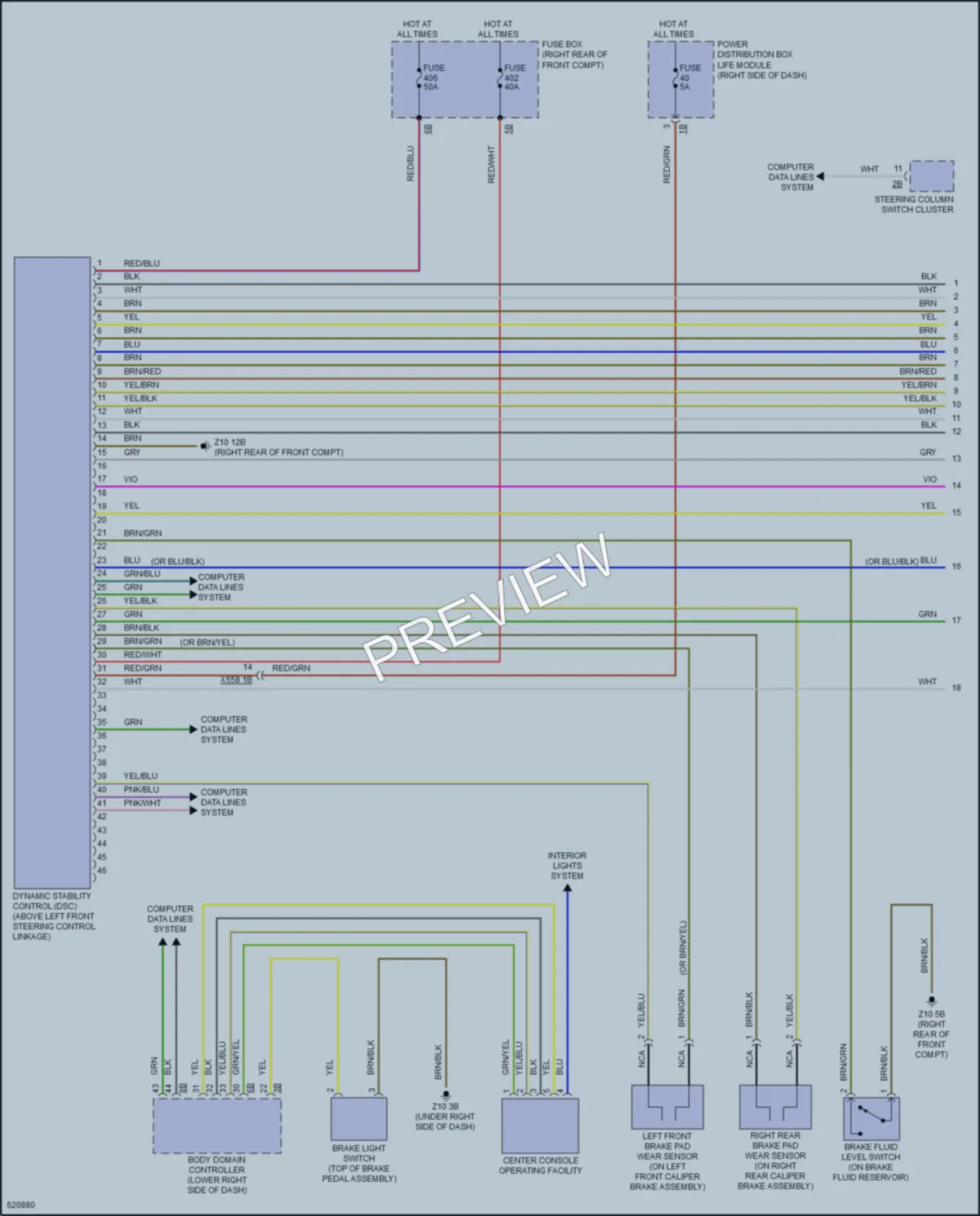 2018 BMW i3 Anti Lock Brakes wiring diagram preview