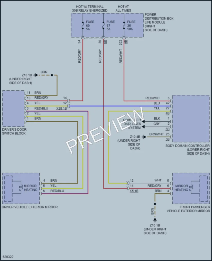 2018 BMW i3 Defoggers wiring diagram preview