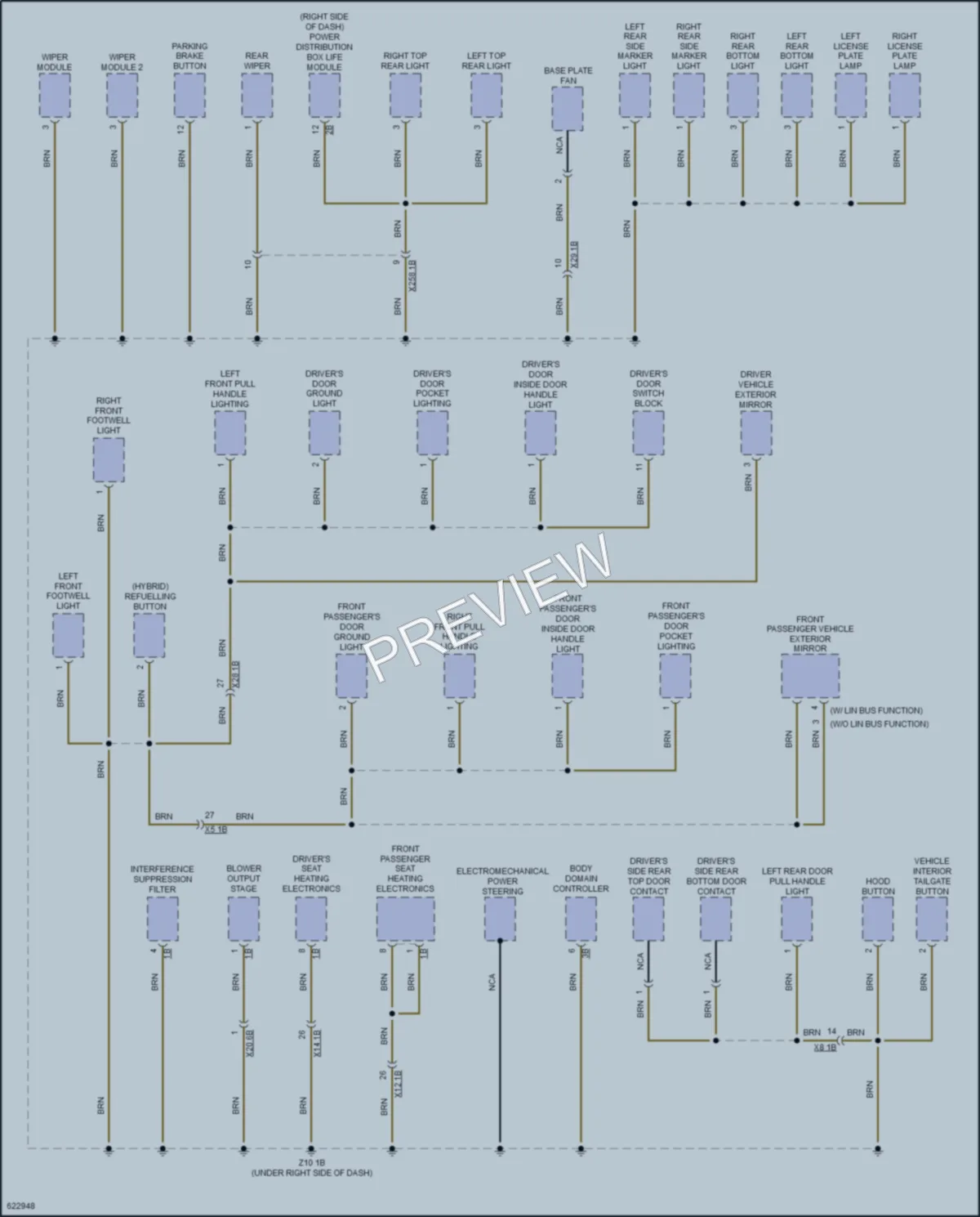 2018 BMW i3 Ground Distribution wiring diagram preview