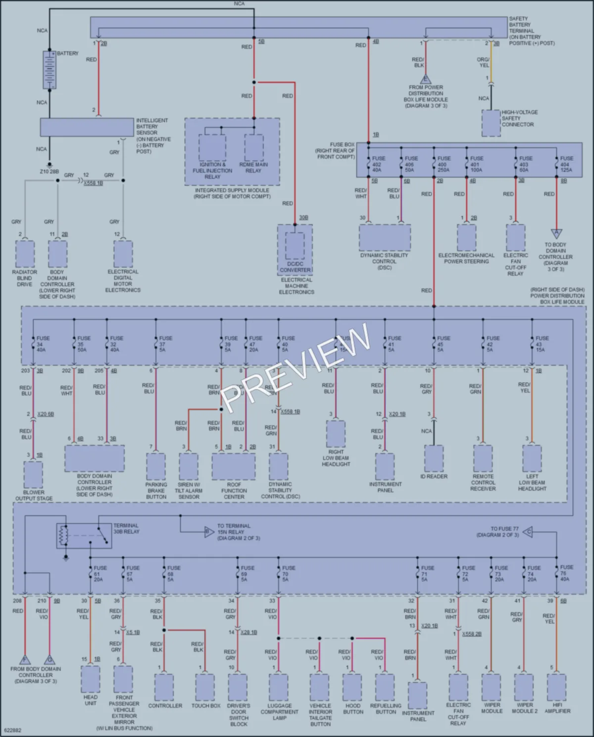 2018 BMW i3 Power Distribution wiring diagram preview