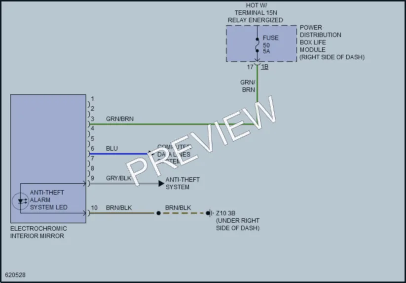 2018 BMW i3 Power Mirrors wiring diagram preview