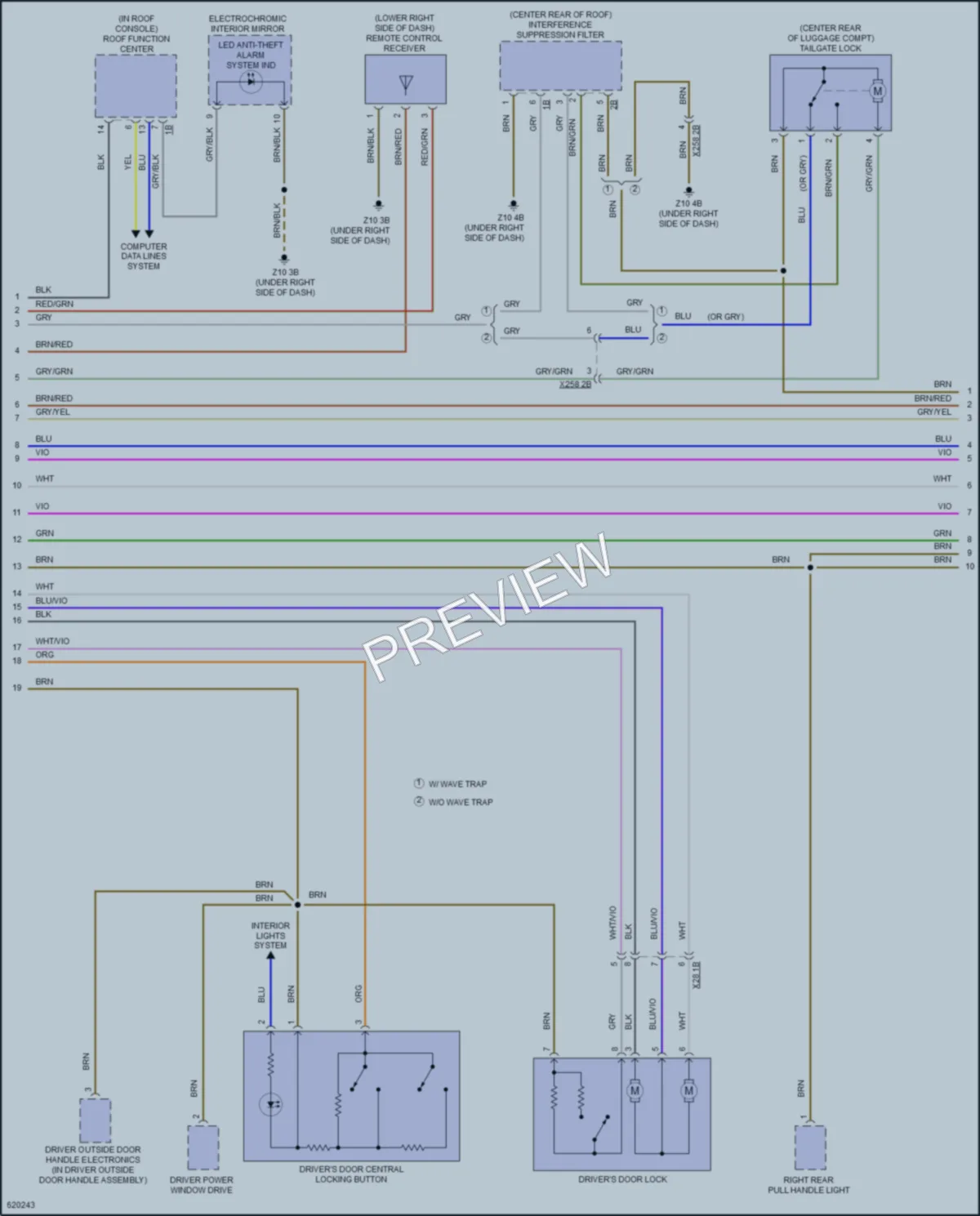 2018 BMW i3s Anti Theft wiring diagram preview