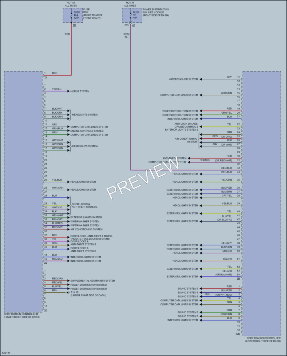 2018 BMW i3s Body Control Modules wiring diagram preview