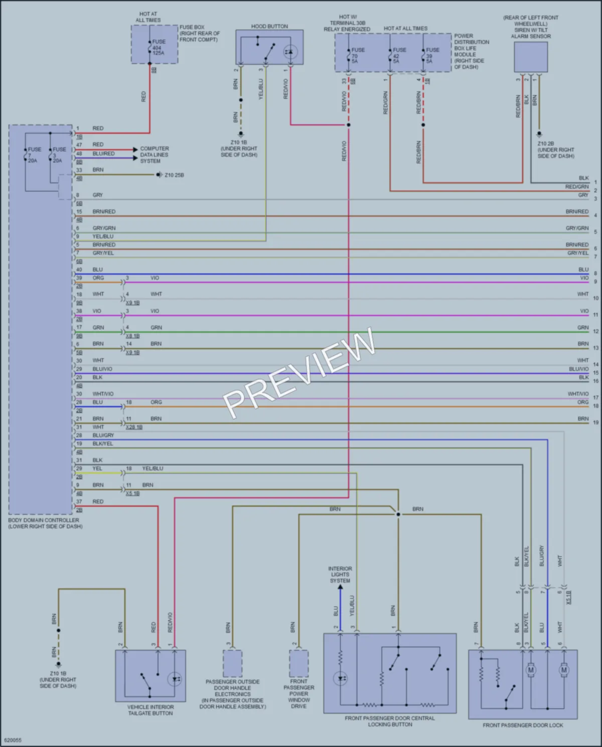 2018 BMW i3s Power Door Locks wiring diagram preview